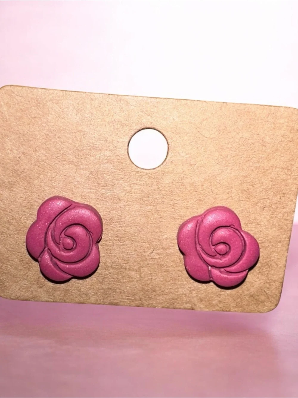 (3pairs) Handcrafted clay Stud Earrings